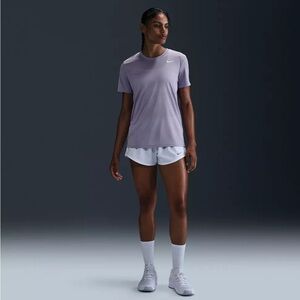 Nike White Fitted Short Sleeve T-Shirt